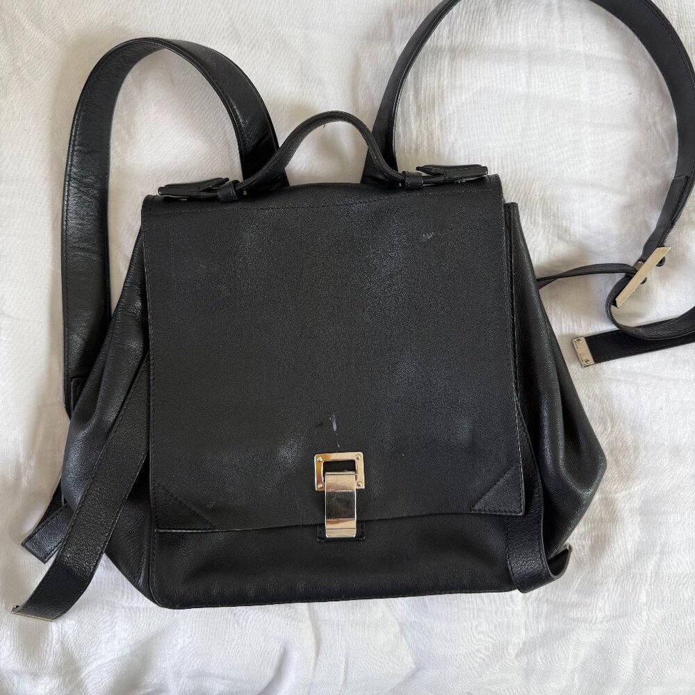 Proenza Schouler Black Leather Backpack
